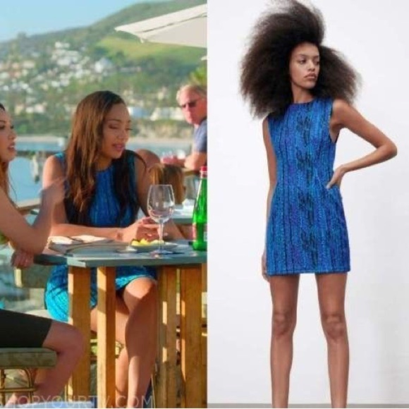 Zara 60s Mod Mermaidcore Seersucker Mini Dress – Sabrina Carpenter Coquette - Picture 4 of 14